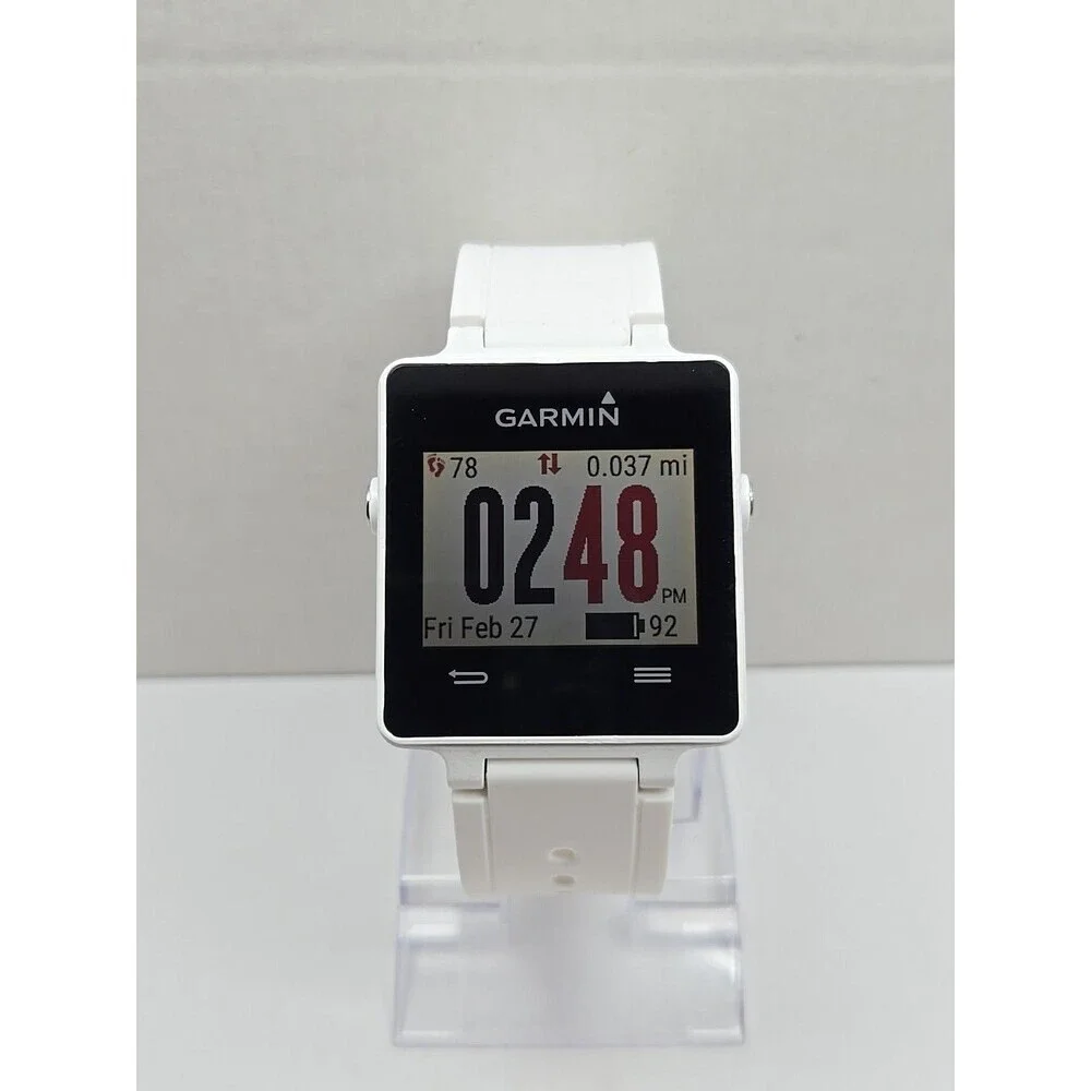 Garmin Vivoactive GPS Smartwatch Fitness Activity Tracker Bluetooth Touch White